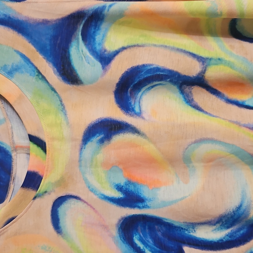 FP MOVEMENT (FREE PEOPLE) TEMPO PRINTED TANK: NEW WITH TAGS: SIZE M - Picture 2 of 7